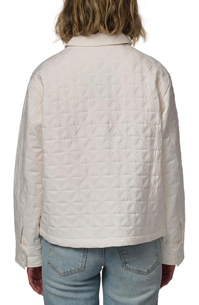 Bernardo Textured Quilted Snap-Up Jacket