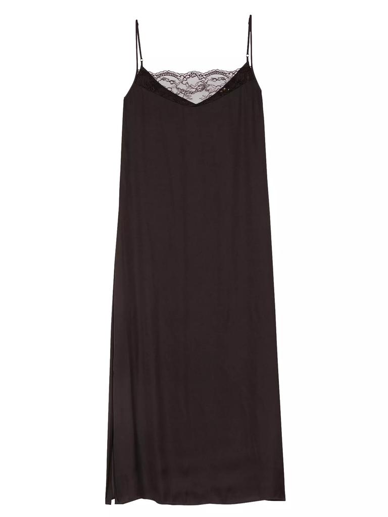 Maje Satin-Look Maxi Dress