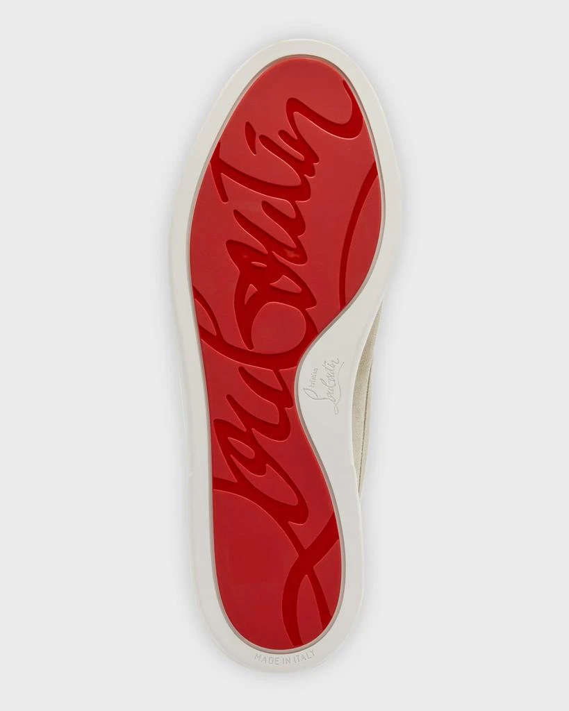 Christian Louboutin Men's Varsiboat Red Sole Leather Boat Shoes 8