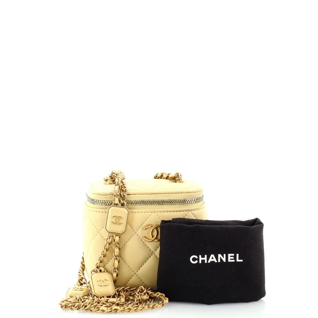 Chanel Sugar Cube Vanity Case with Chain Quilted Lambskin Mini 2