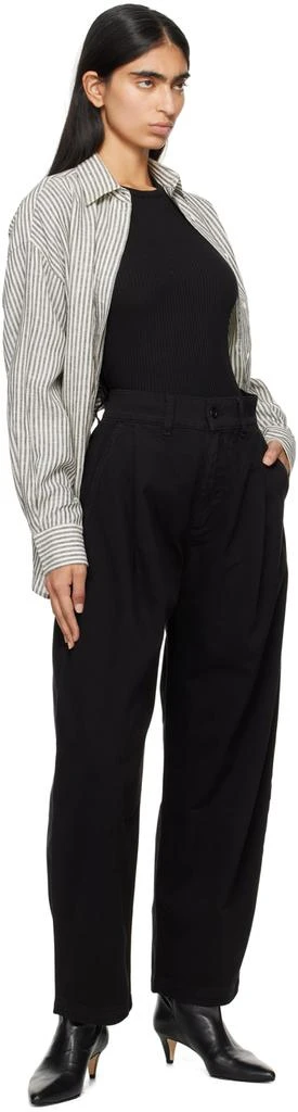 AGOLDE Black Danika Chino Trousers 4