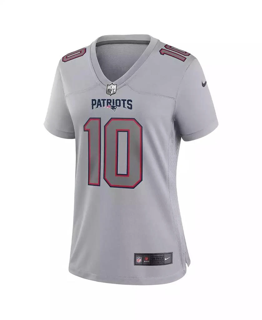 NIKE Women's Mac Jones Gray New England Patriots Atmosphere Fashion Game Jersey 3