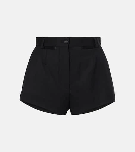 Dolce 
Gabbana High-rise wool and silk shorts 1