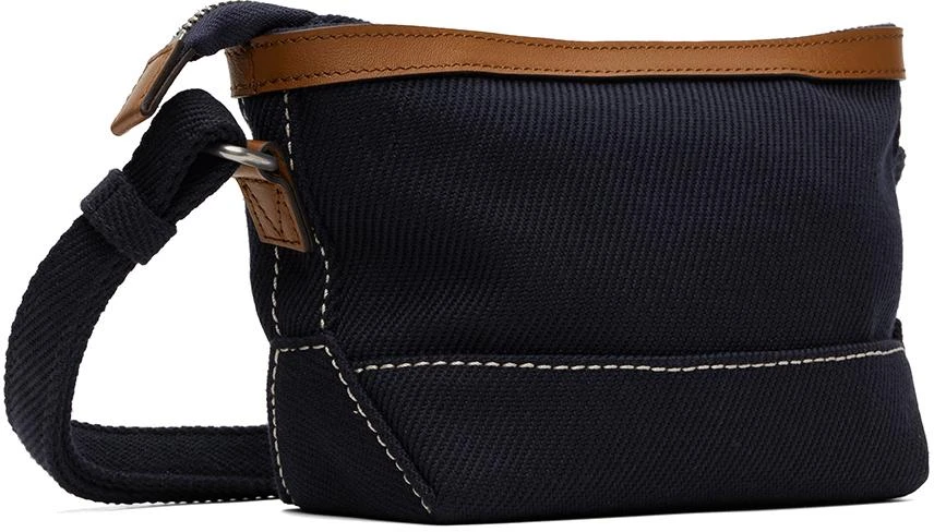 Paul Smith Navy Embroidered Messenger Bag 3