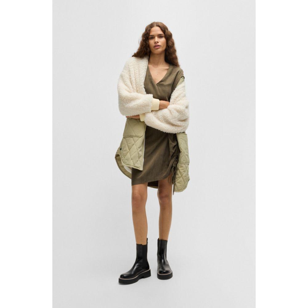 Hugo Boss Teddy-paneled quilted jacket