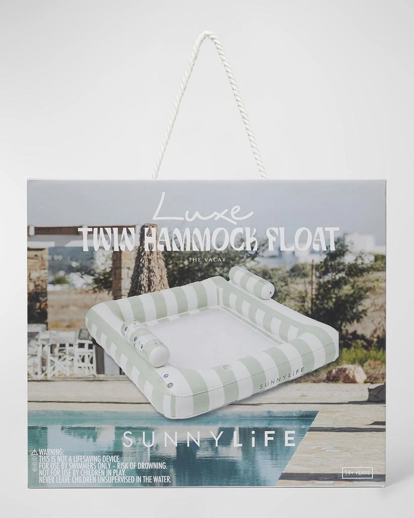 SUNNYLiFE Luxe Twin Hammock Float, The Vacay 3