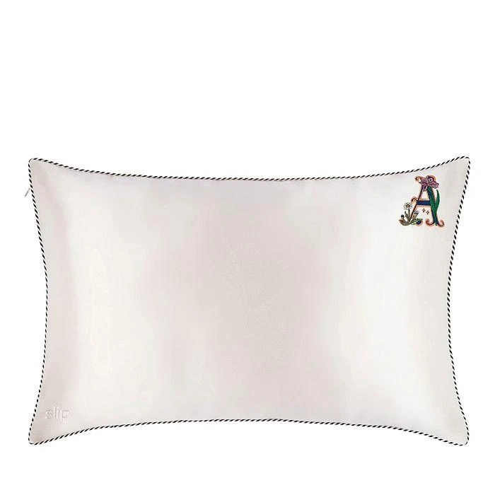 Slip Pure Silk Embroidered Initials Pillowcase 2