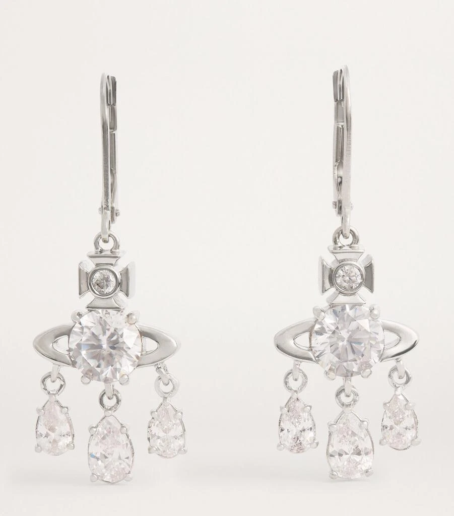 Vivienne Westwood Crystal Joaquina Drop Earrings 3