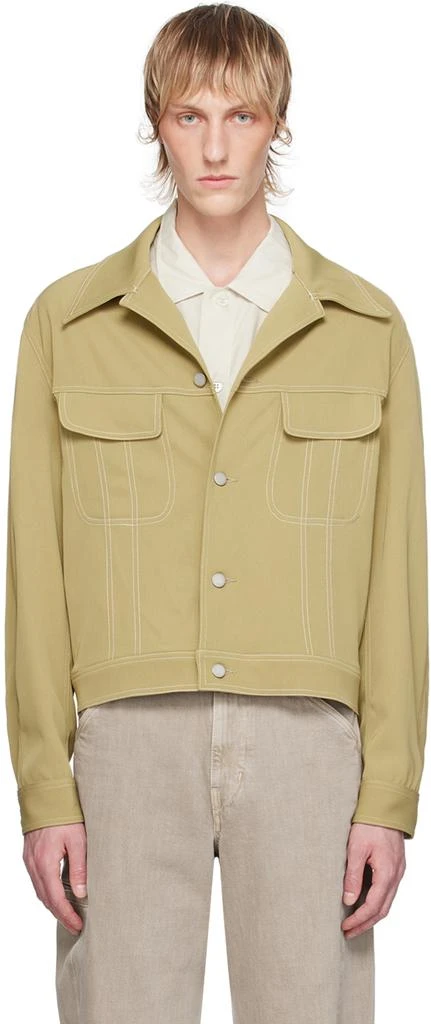 YOKE Beige Button Jacket 1
