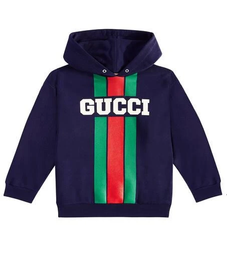 Gucci Gucci Web cotton jersey hoodie 1