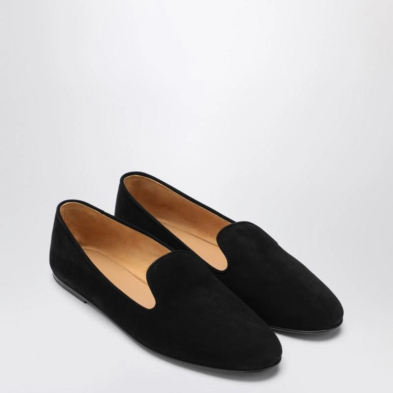 The Row Lippi black suede loafer 2
