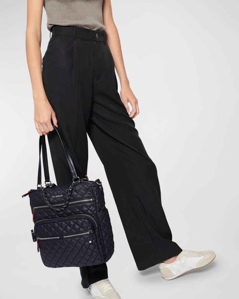 MZ Wallace Crosby Magazine Recycled Nylon Shoulder Bag 4