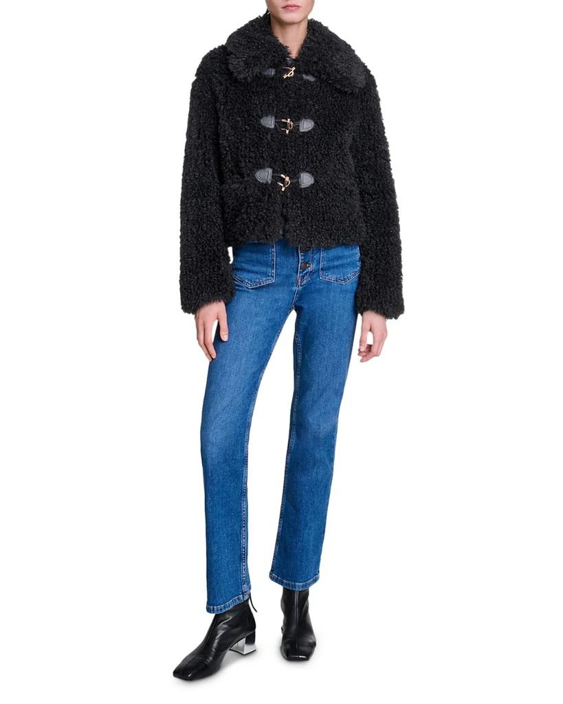 Maje Gabynette Faux Fur Coat 2