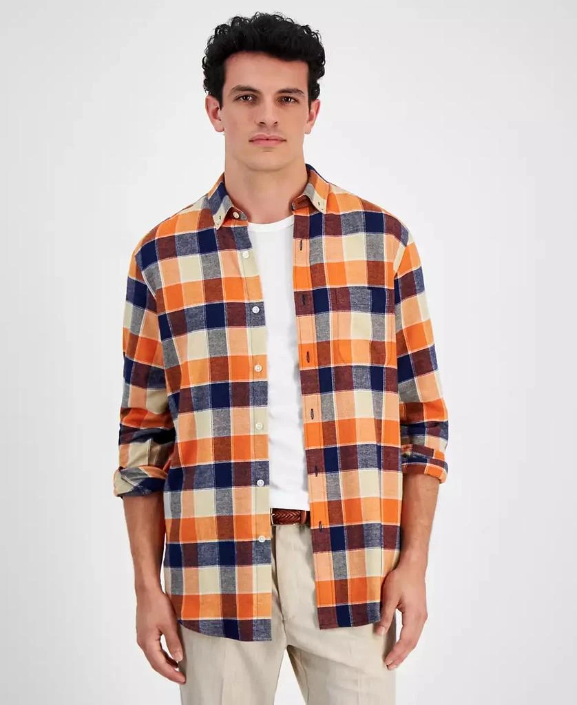 Club Room Men's Regular-Fit Plaid Flannel Shirt, Created for Macy's 1