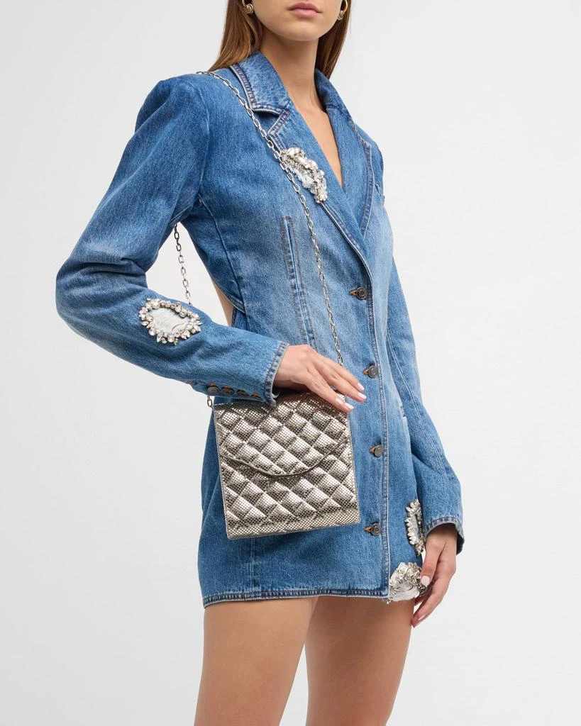 Whiting & Davis Stevie Quilted Mesh Crossbody Bag 3
