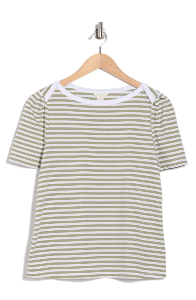 Caslon Stripe Envelope Neck Knit Top 3