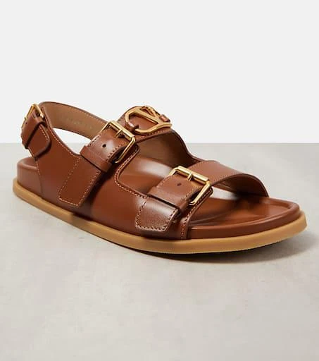 Valentino VLogo Signature leather sandals 5