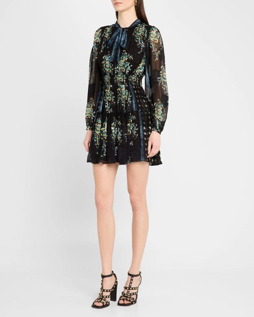 Ulla Johnson Maris Necktie Long-Sleeve Mini Dress 4