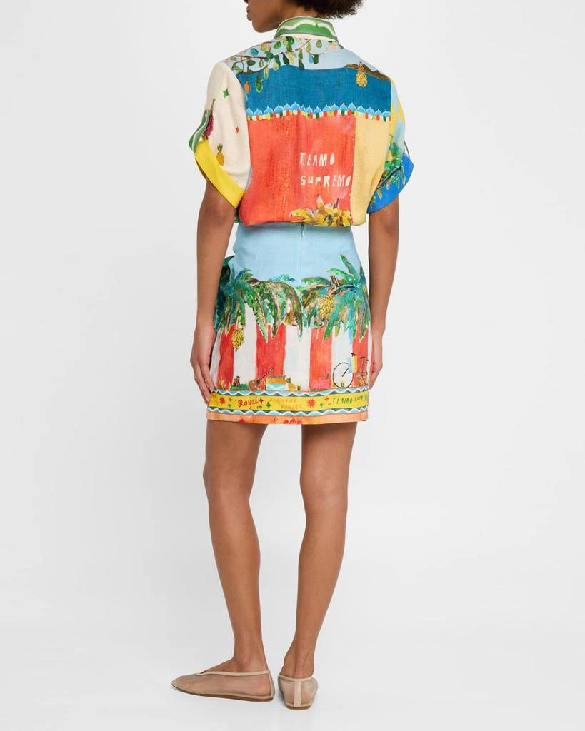 ALEMAIS All Aboard Wrap Mini Skirt 3