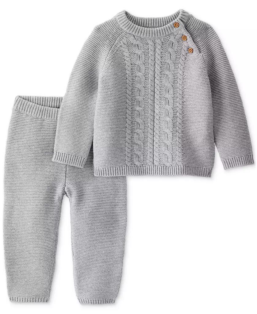 Carter's Carter's Baby Kids 2-Piece Cotton Cable-Knit Sweater and Pants Set