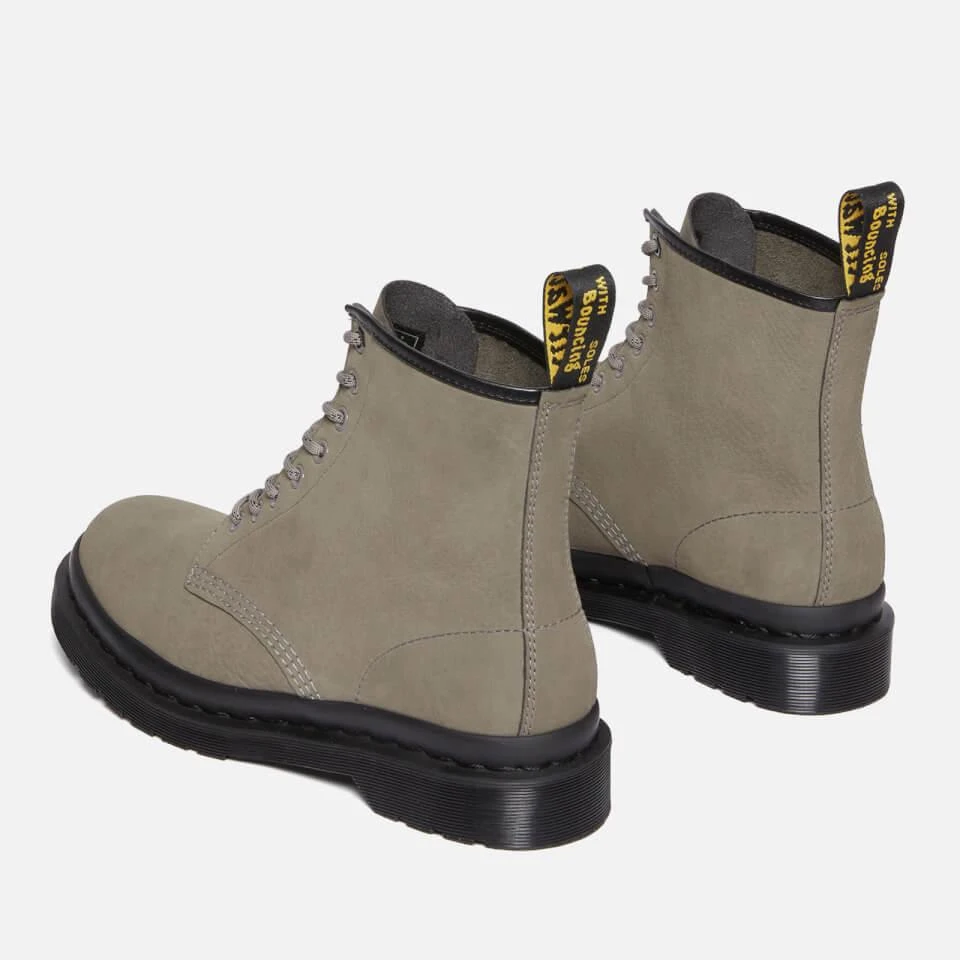 Dr. Martens DR. MARTENS MEN'S 1460 WATERPROOF NUBUCK 8-EYE BOOTS 4