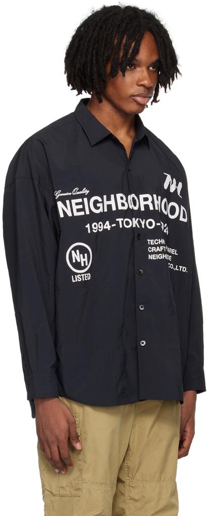 Neighborhood Black Printed Shirt