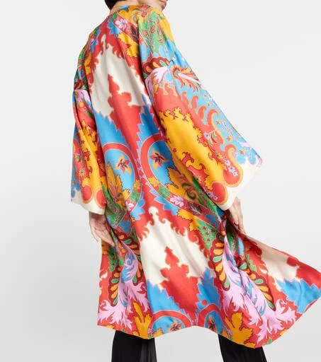ETRO Printed silk beach cover-up 6