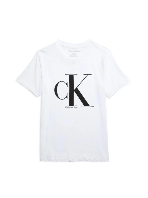 Calvin Klein Boy's Logo Crewneck Tshirt 1