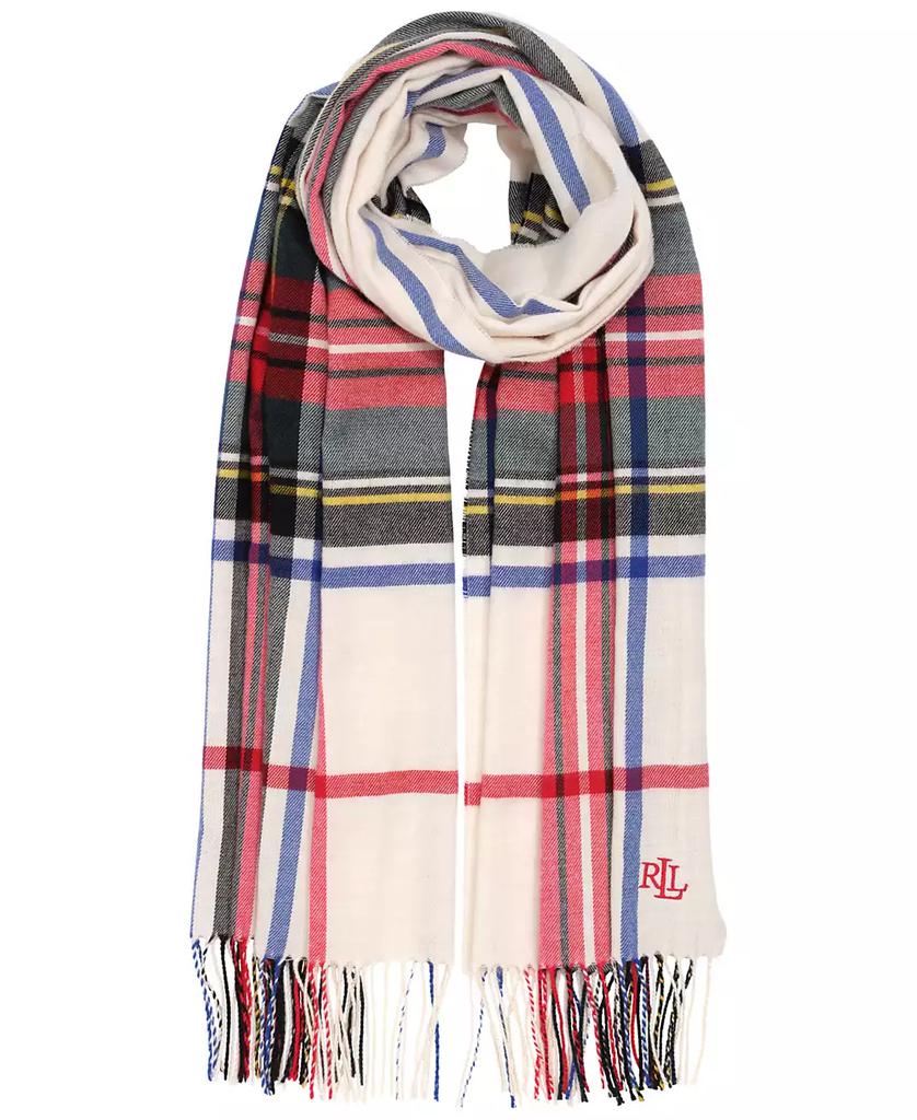 Ralph Lauren Exploded Plaid Pattern Scarf