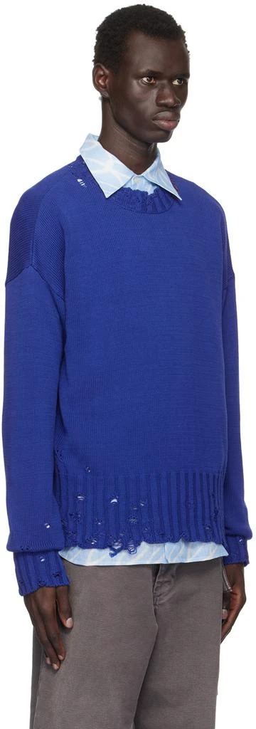 Marni Blue Twisted Crewneck Sweater 2