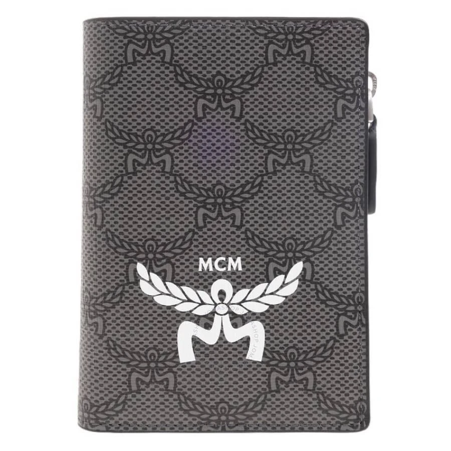 MCM Dark Grey Lauretos Himmel Bifold Wallet 1