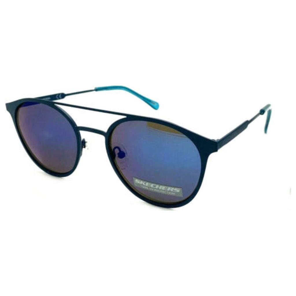 SKECHERS Skechers Women's Blue Round Sunglasses