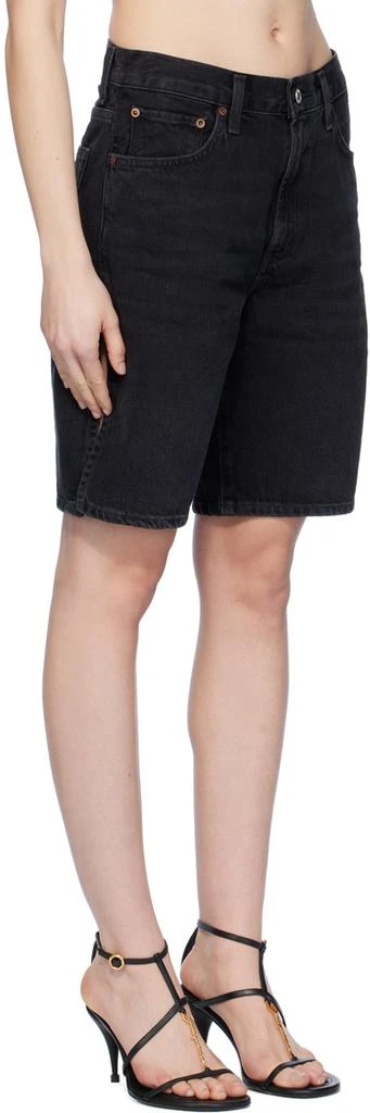 AGOLDE Black Vida Denim Shorts 2