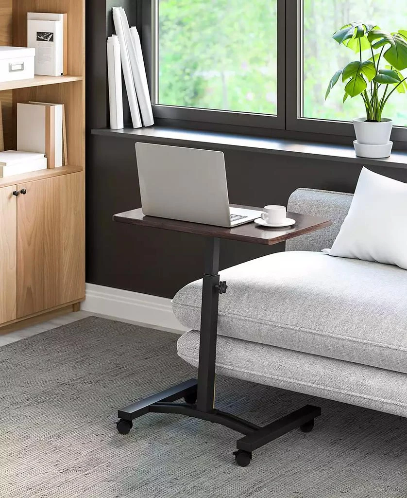 Seville Classics Mobile Laptop Desk Cart With Side Table 4