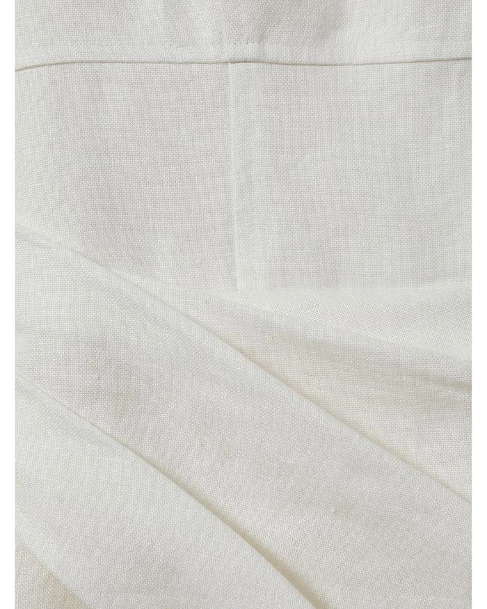 Reiss - Cream Linen Pleat Detail Mini Dress, 16