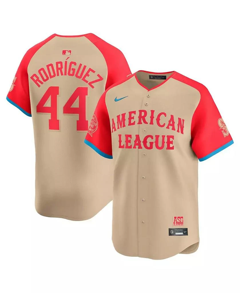 NIKE Men's Julio Rodríguez Cream American League 2024 MLB All-Star Game Limited Player Jersey 1