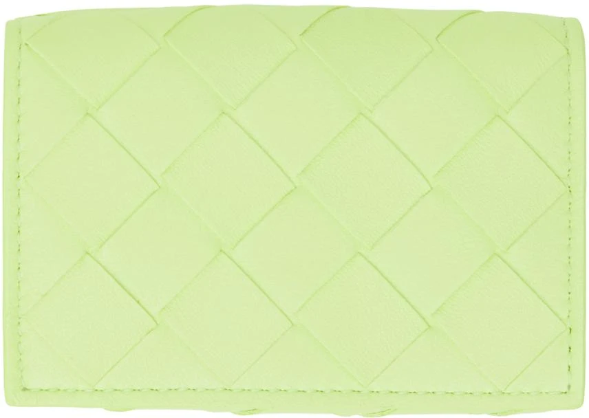 Bottega Veneta Green Intrecciato Wallet 1