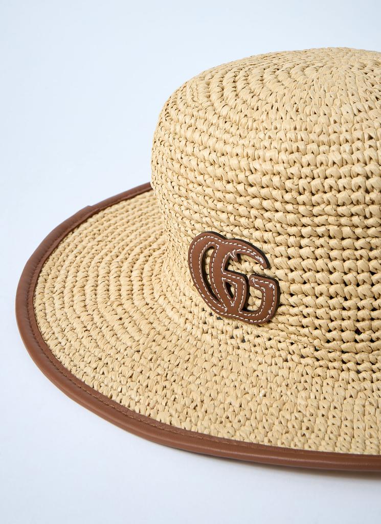 Gucci Straw Boater Hat