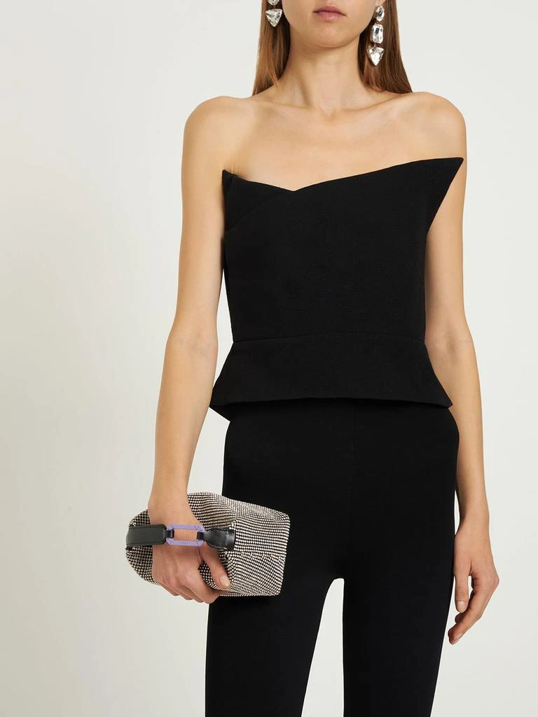 EÉRA Moon Leather & Crystal Top Handle Bag 1