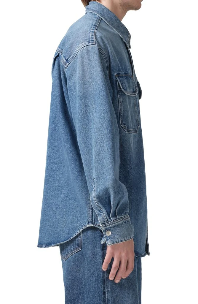 AGOLDE Camryn Snap Front Denim Shirt Jacket 3