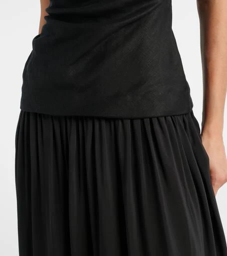 Faithfull Hedy strapless linen maxi dress 5