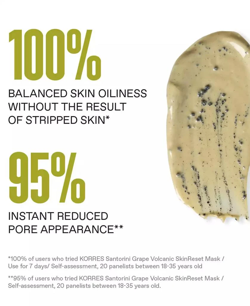KORRES Santorini Grape Volcanic SkinReset Mask, 70 ml 7