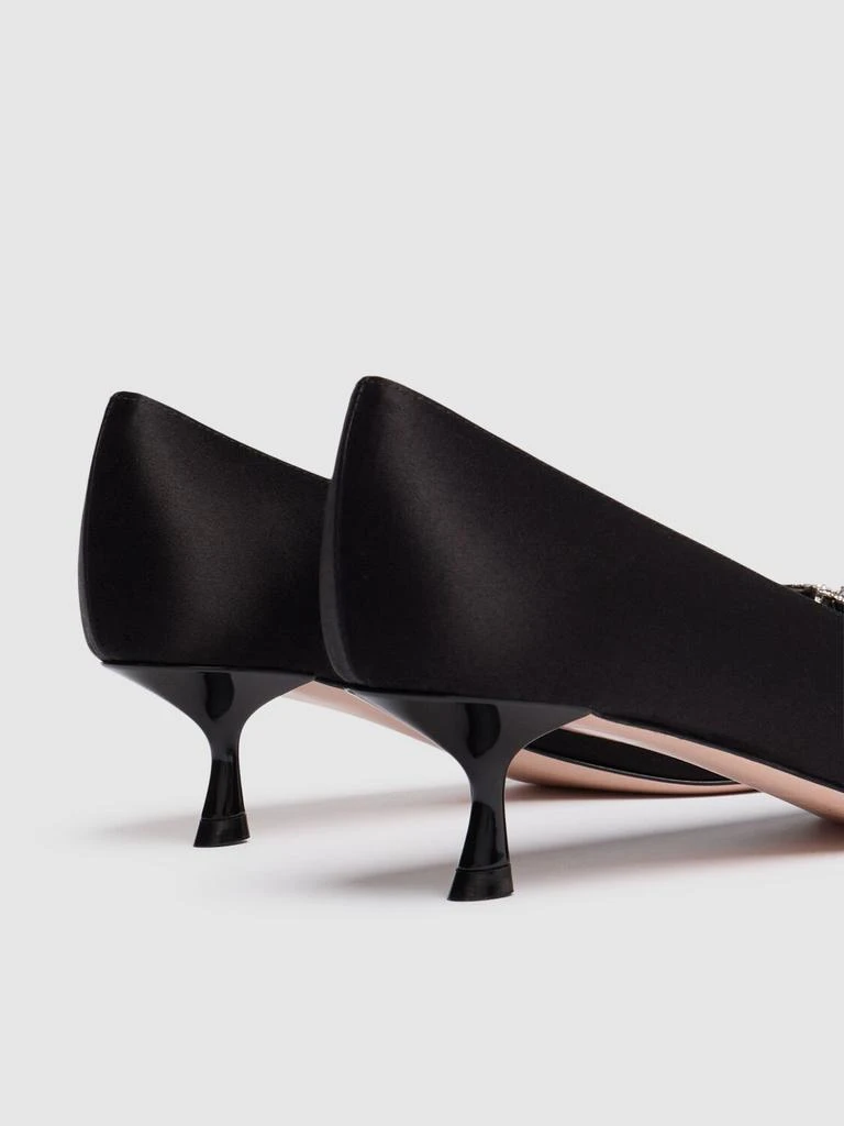 Roger Vivier 45mm Rv Bouquet Satin Pumps 4