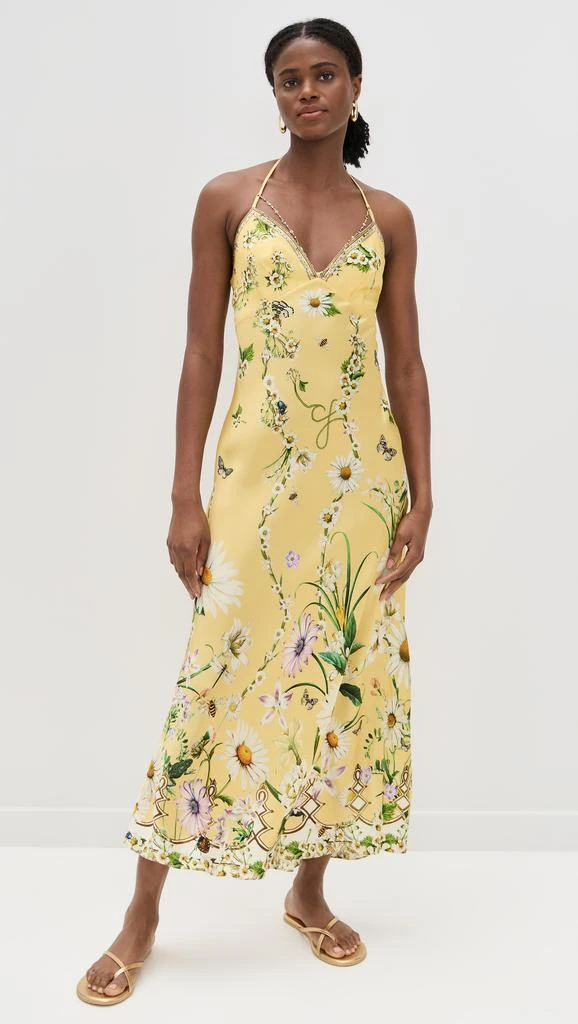 Camilla Chain Detail Silk Slip Dress 6