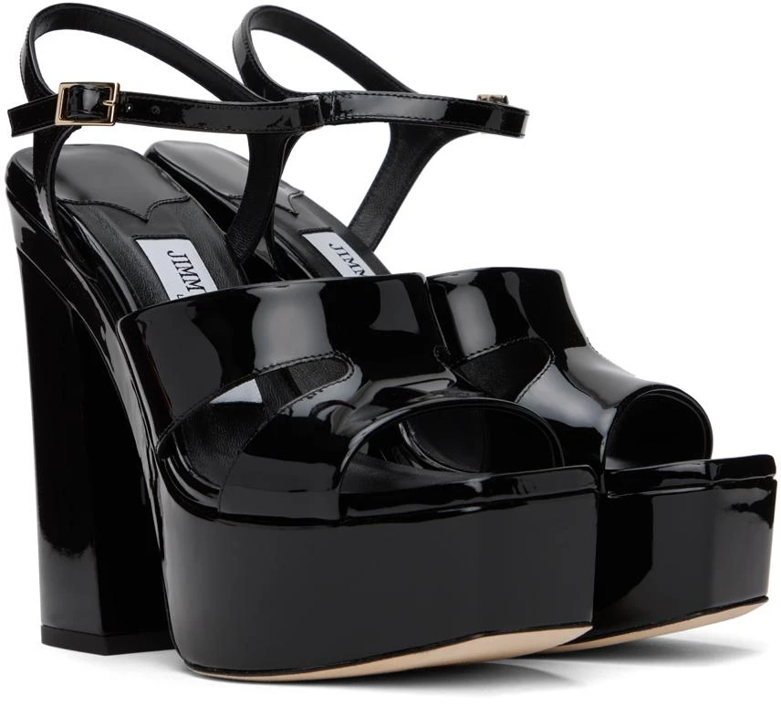 Jimmy Choo Black Ellison/PF 140 Heeled Sandals 4