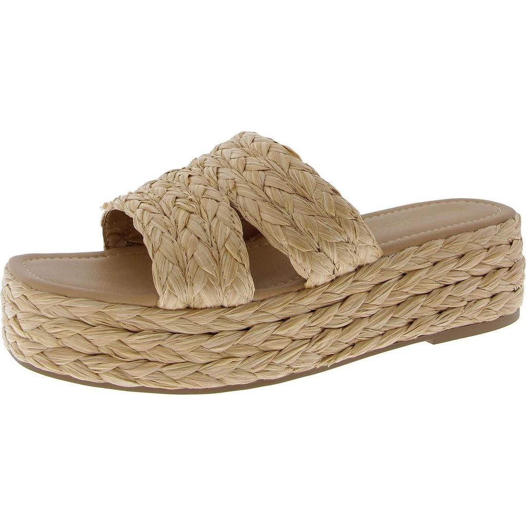 Sun + Stone Olinkaa Womens Woven Open Toe Flatform Sandals 4