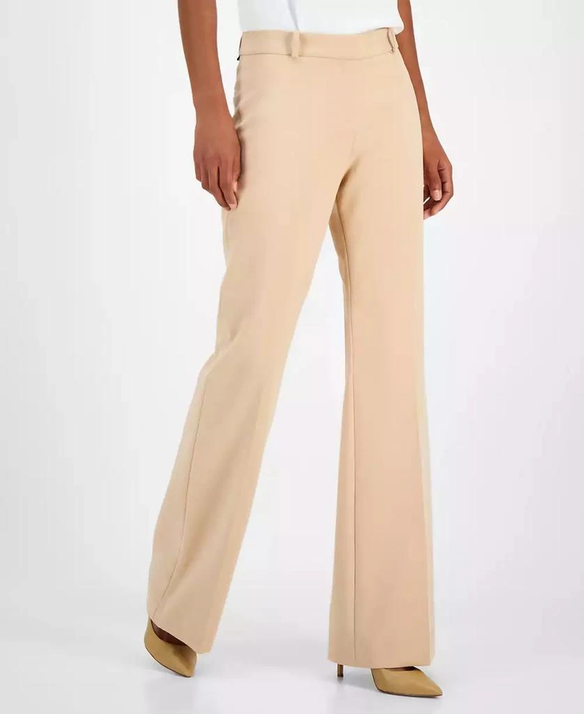 Hugo Boss Women's Solid Hilotinna High-Rise Bootleg Pants 4