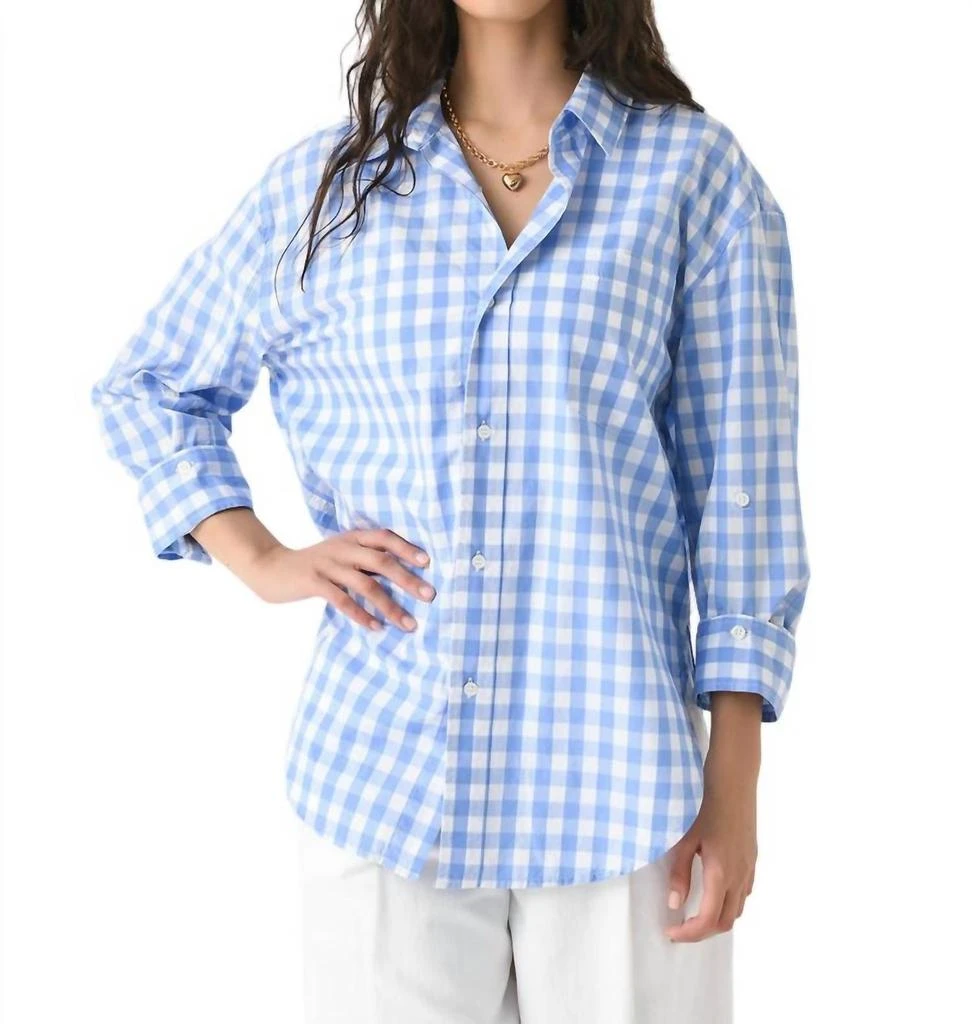 Citizens of Humanity Kayla Shirt In Bluesky Gingham 1