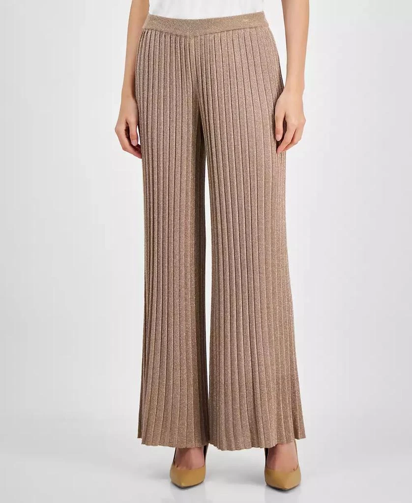 Tahari PLEATED LUREX PANT 1