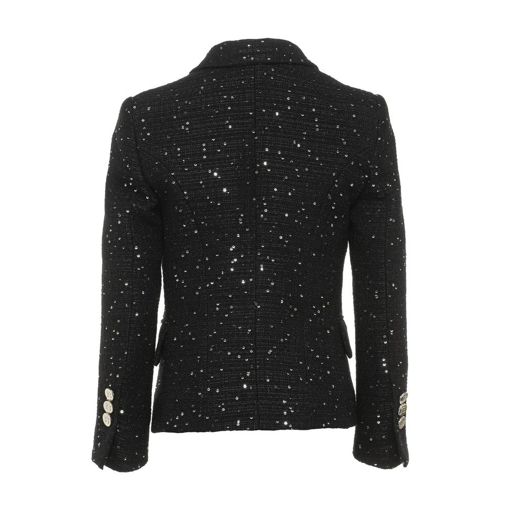 Balmain Balmain Kids Sequin Embellishment Double-Breasted Blazer 2
